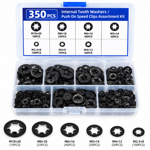 350pcs push speed clips - 350pcs,