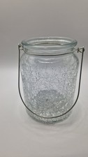 1 X Crackle Effect Glass Tea
