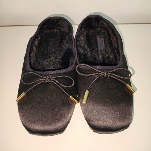 Carvela black satin bow ballet - carvela,