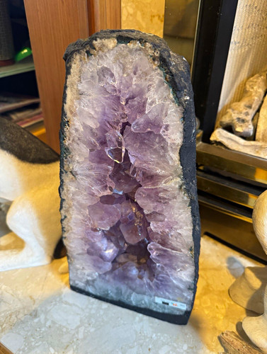 Amethyst natural geode section - amethyst,