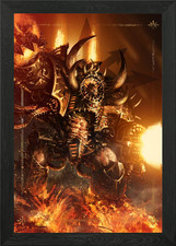 Black Legion Hellbrute Framed Wall Art Poster Canvas Print Picture