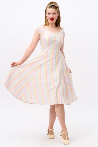 Collectif swing dress pastel - dress,