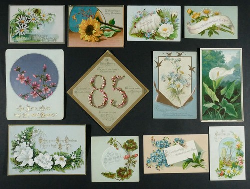 Antique scraps cards - 12,