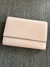 Kate Spade Brynn Light Pink Leather Bi-Fold Purse Wallet Clutch Bag