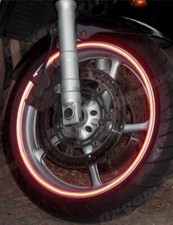 REFLECTIVE RED MOTORCYCLES CAR