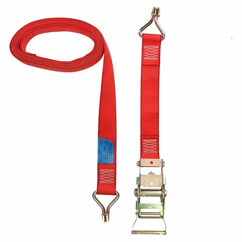 Red ratchet strap tie down - ratchet,