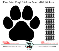 Paw Print Dog Cat Sickers