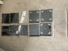 12 CD cases plastic 