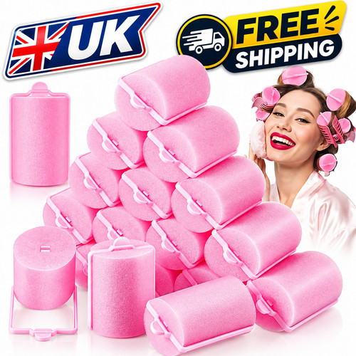 10x foam hair rollers - 10x,