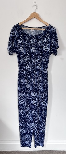 Kim blue bamboo print - blue,