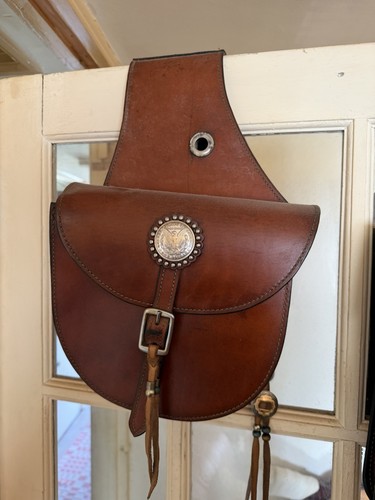 Vintage brown leather western - vintage,