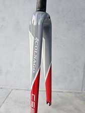 Colnago C59 Carbon Fork, TSCV Grey/Red, 700c, 1 1/8", 330mm Steerer, New