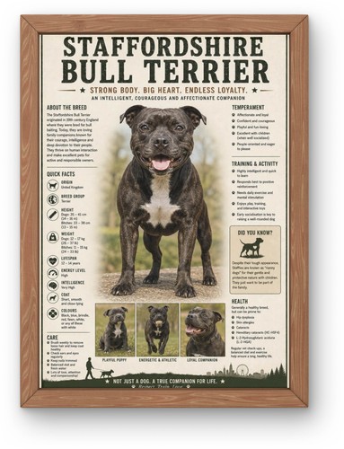 Staffordshire bull terrier - a4,