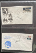NASA Astronauts Signed Cover Collection in Album Rocket Mail and Flown FDCs