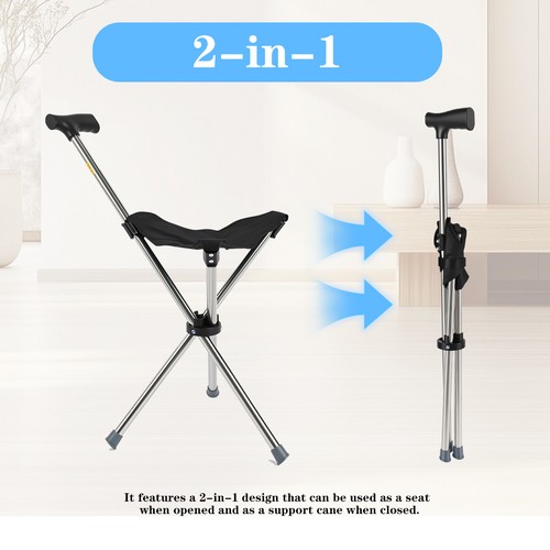 Folding walking stick - folding,