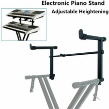 1x Electronic Piano Keyboard Extension Rack Panio Stand Adjustable Double Braced