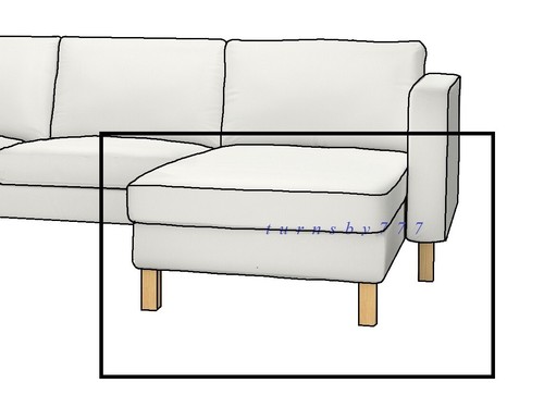 Ikea slipcover karlstad - ikea, chaise
