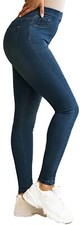 Ladies Pull On Jeans Jegging Stretch Denim Legging Short 26/27" Leg Women Petite