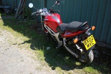  Red Suzuki SV600 Motorcycle 2002. 645cc
