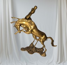 BRASS Stallion Horse Statue