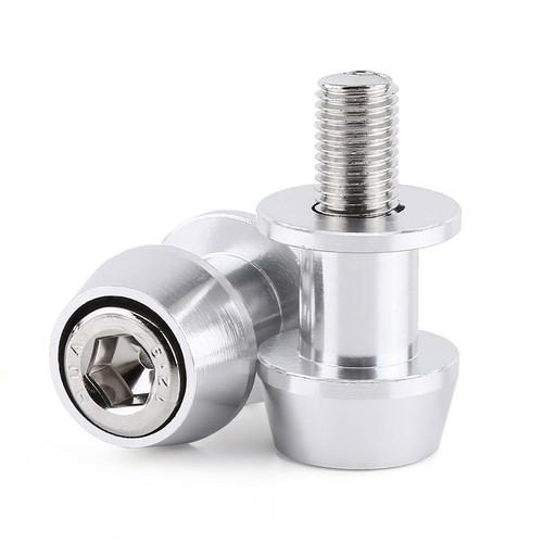 2pcs 8mm silver motorcycle - 2pcs,