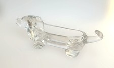 1970 crystal glass dachshund - crystal,