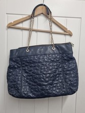 Ted Baker Navy Quilted Leather