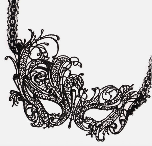 Lace masquerade mask halloween - mask,