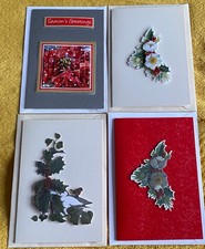 4 assorted Handmade Decoupage