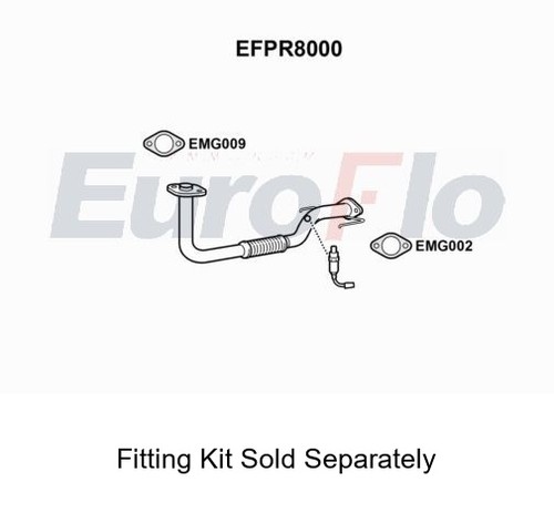 Exhaust pipe front fits - exhaust,