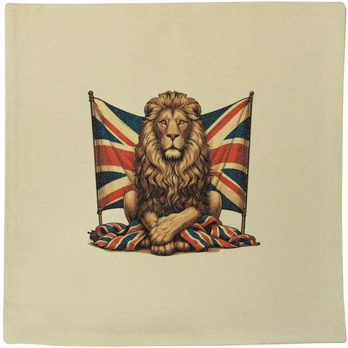 Proud lion union jack - 'proud, &