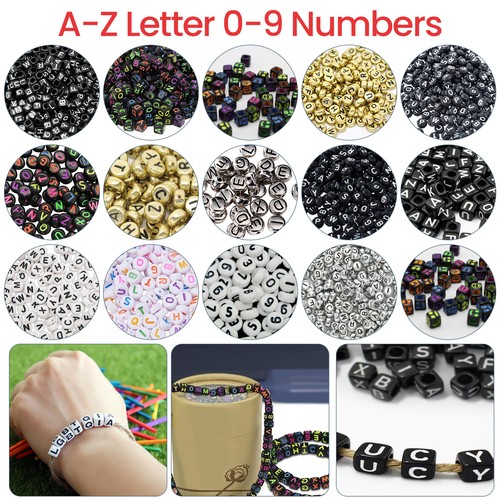 Alphabet letter beads - alphabet, mixed