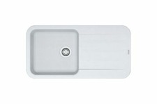 Franke Pebel 1.0 Bowl Polar White Fragranite Reversible Kitchen Sink