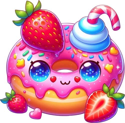 Valentine day donut wall - wall, art