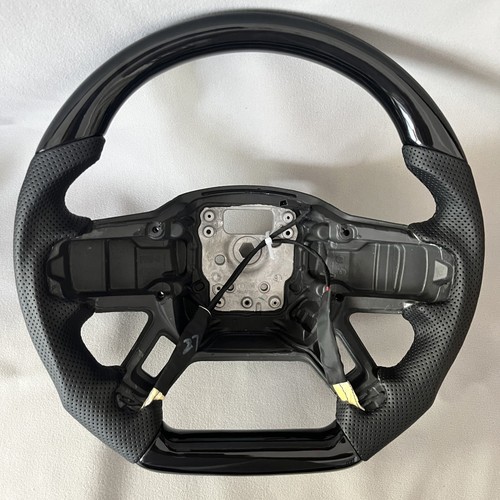Heated gloss black steering - heated,