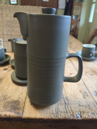 Denby chevron large - large, coffee