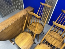 ERCOL Drop Leaf Table & 6
