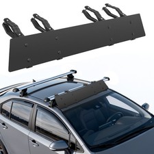 Universally Mount Fit Rooftop 106cm/42" CrossBar Wind Fairing Air Deflector Kit