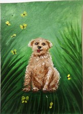 Funny DOG Painting Original