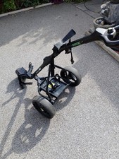 Powerbug Sport golf trolley, Wilson Bay Hill golf clubs and bag