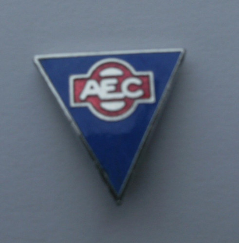 Pin badge aec bus - pin, /