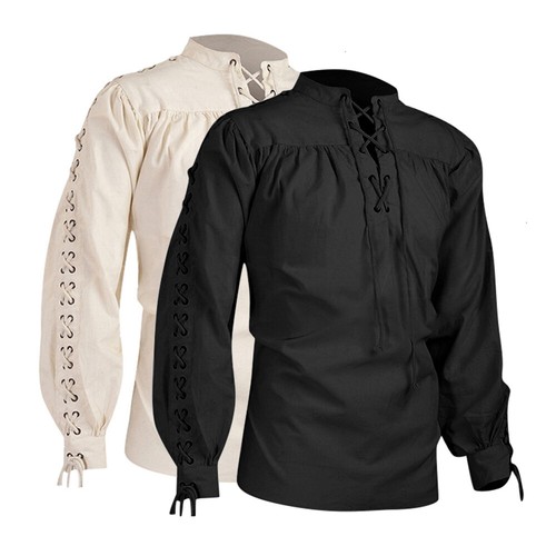 Mens gothic lace collar - mens,