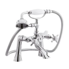 Nuie Beaumont Traditional 1/2" Bath Shower Mixer Tap Chrome Bathroom Shower Tap