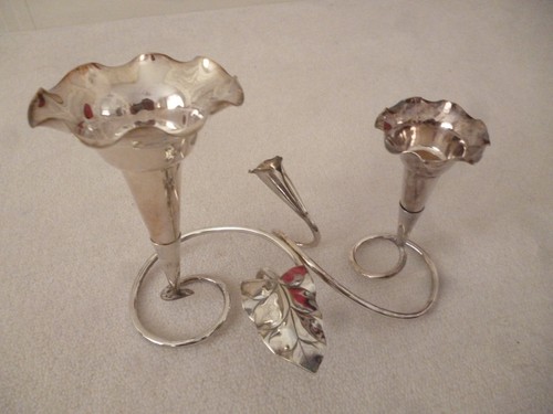 Victorian silver plate double
