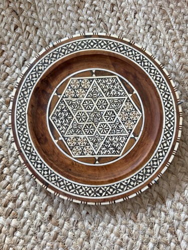 Vintage wooden mosaic wall - wooden,