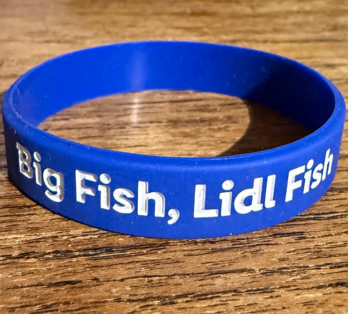 Blue silicone bangle - silicone,