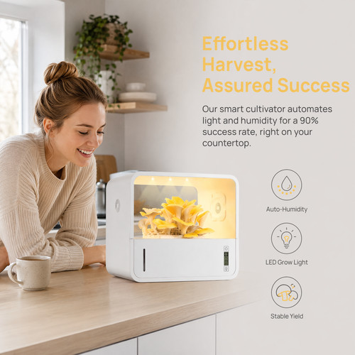 Mushroom grow box with - mushroom,