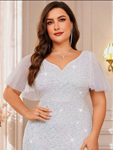Plus size white princess - size,