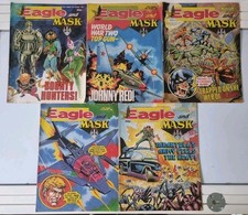Eagle and MASK Comic Bundle x5 1989 – Classic 80s British Comics – Jan–Feb