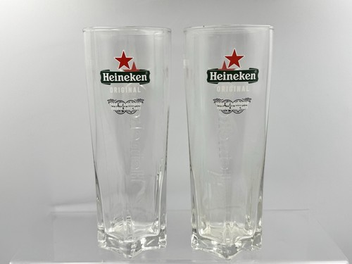 Heineken pint glasses new - 2x,